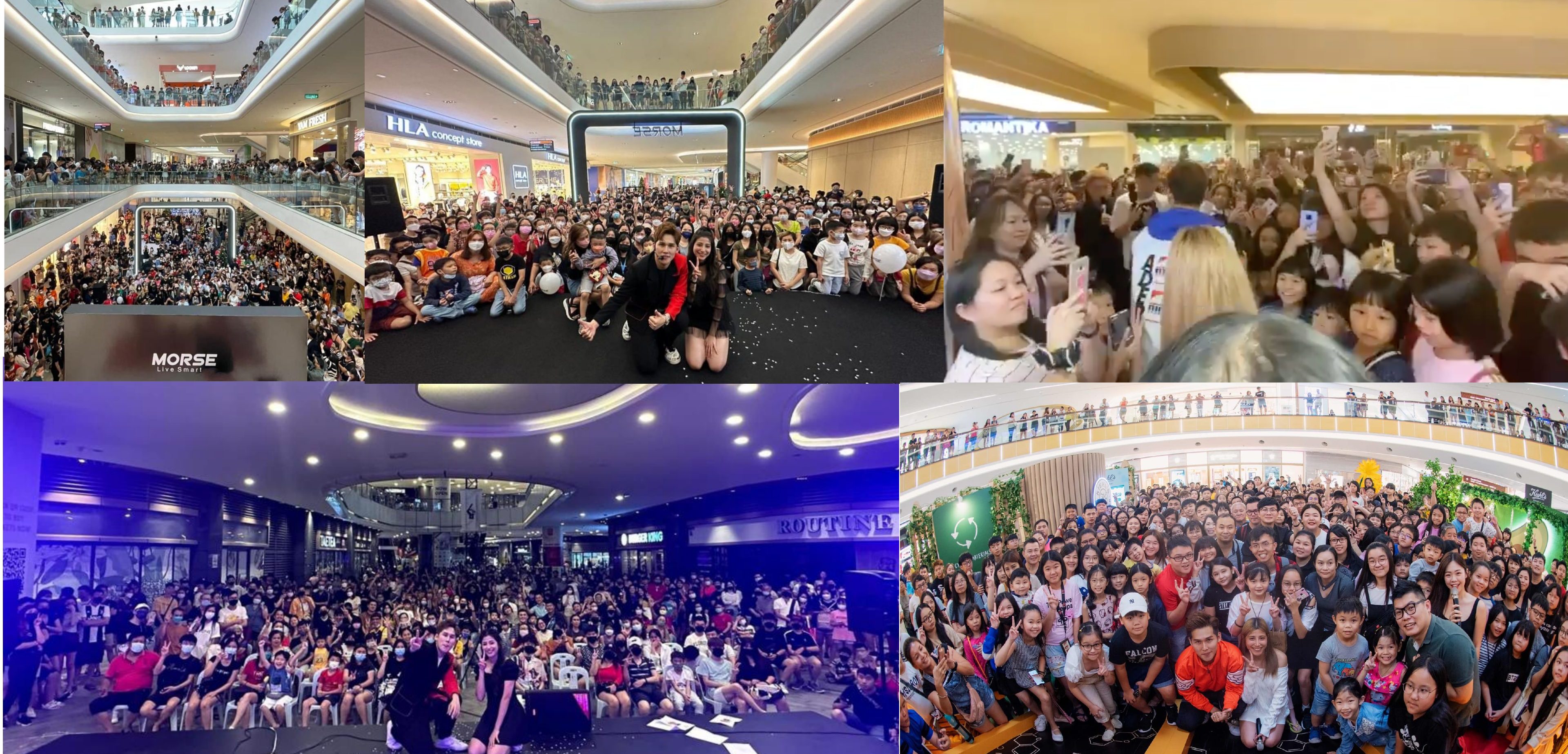 Malaysia fan meetup crowd at shopping malls